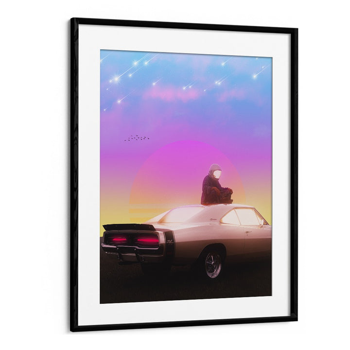 Transform your space with RETRO MEDITATION, SURREAL ART PRINTS by Ritvik Takkar, blending surrealism and elegance.