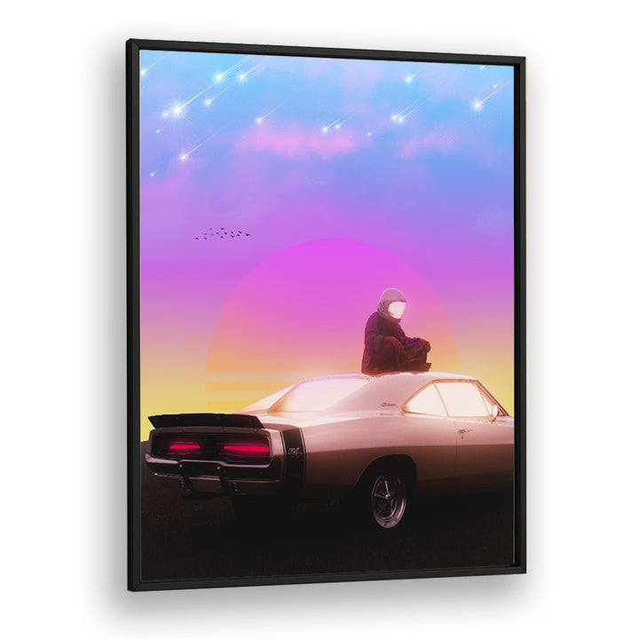 Transform your space with RETRO MEDITATION, SURREAL ART PRINTS by Ritvik Takkar, blending surrealism and elegance.