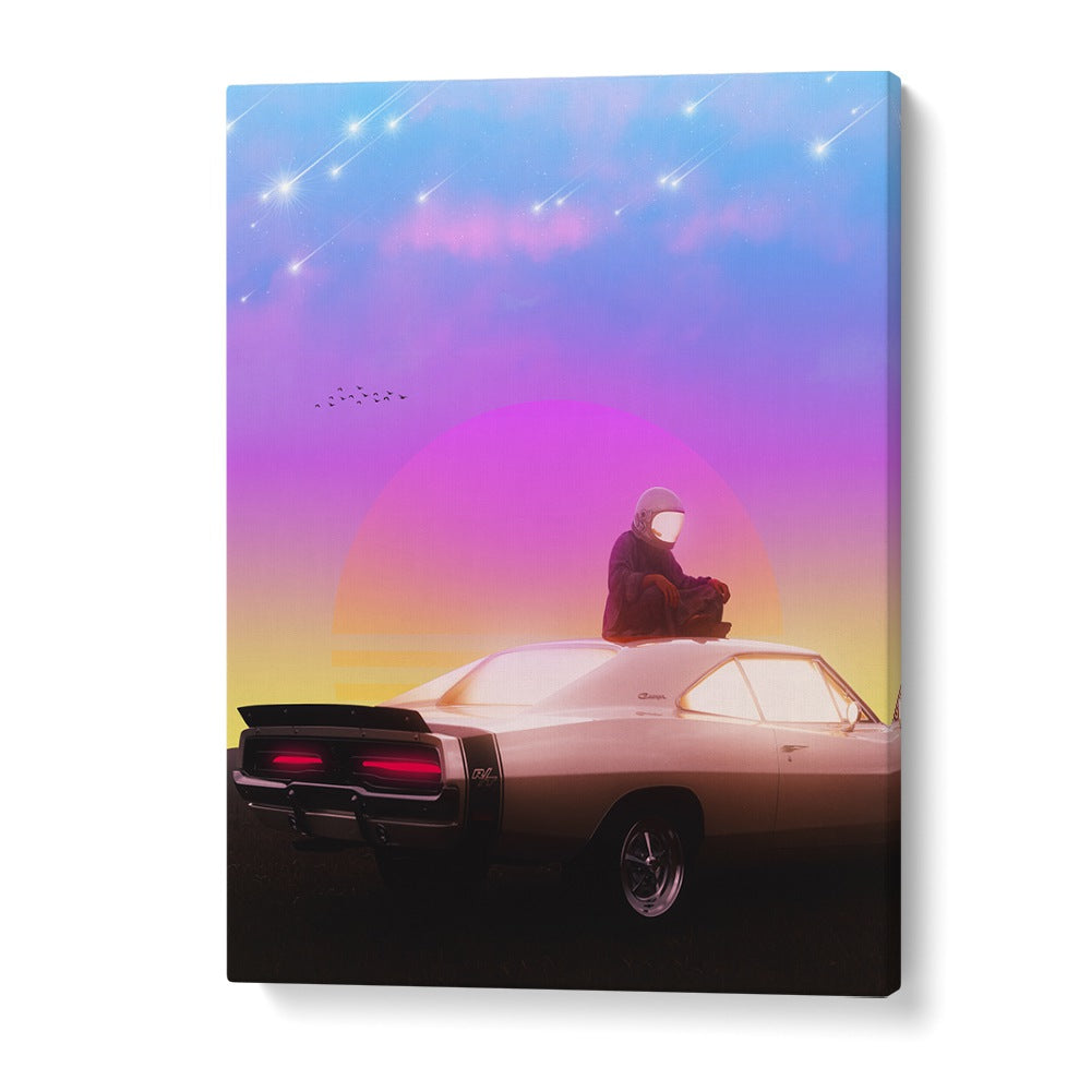 Transform your space with RETRO MEDITATION, SURREAL ART PRINTS by Ritvik Takkar, blending surrealism and elegance.