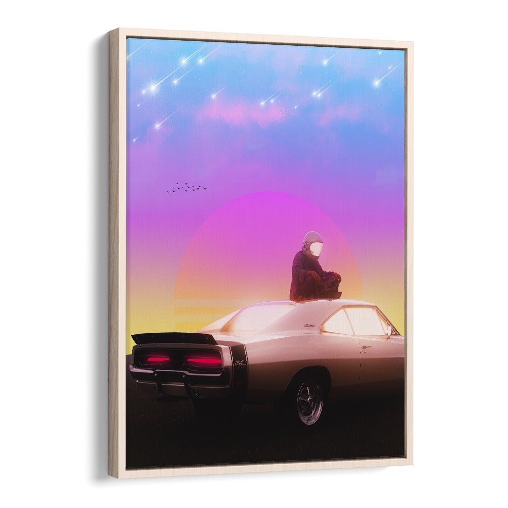 Transform your space with RETRO MEDITATION, SURREAL ART PRINTS by Ritvik Takkar, blending surrealism and elegance.