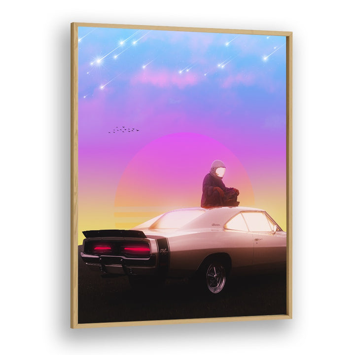 Retro Meditation, Surreal Art Prints by Ritvik Takkar blends surrealism and elegance, perfect for transforming your space.