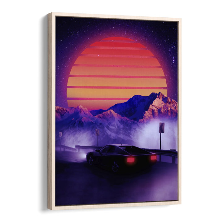 Transform your space with RETRO SYNTH, SURREAL ART PRINTS by Ritvik Takkar, showcasing vibrant colors and style.