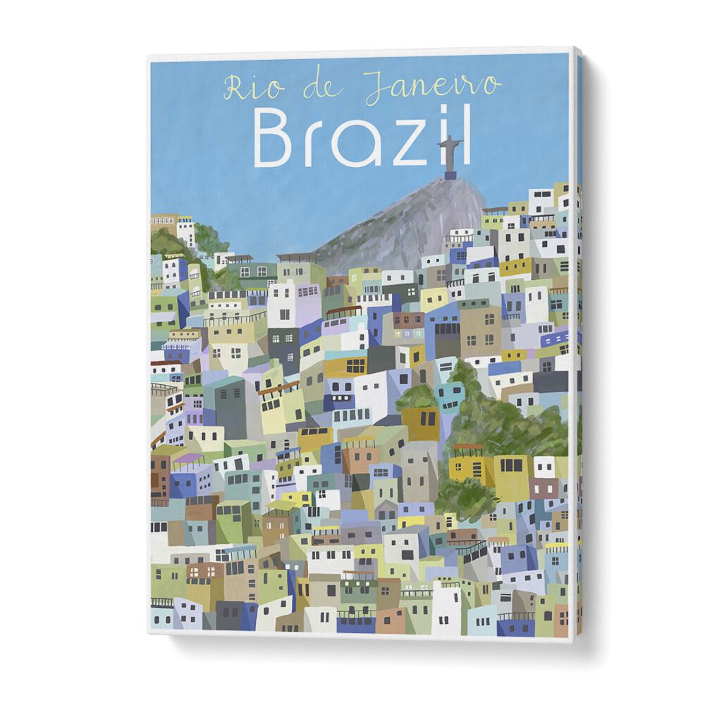 Vibrant RIO DE JANEIRO, TRAVEL POSTERS by Carla Daly, showcasing the lively culture and stunning landscapes of Brazil.