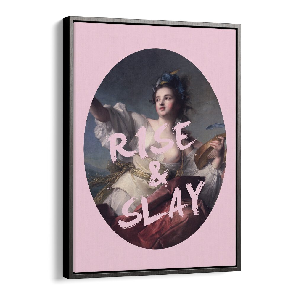 "RISE AND SLAY, ALTERED ART PRINTS by Grace Digital Art Co, beautifully framed art transforming your space."