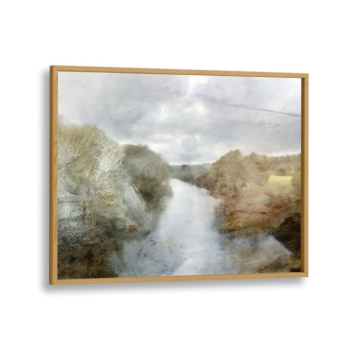 Breathtaking "River" landscape painting by Dan Hobday, perfect for enhancing your space with serene nature vibes. RIVER, LANDSCAPE PAINTINGS.