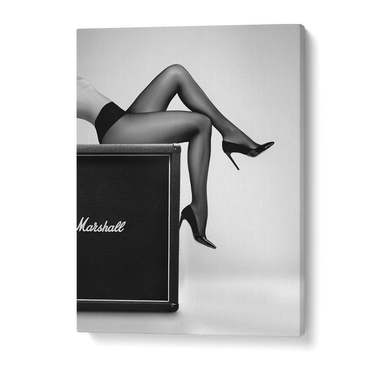 Stylish black and white "Rock N Legs, Photography Prints" by David Drake, showcasing fashion and artistic expression.