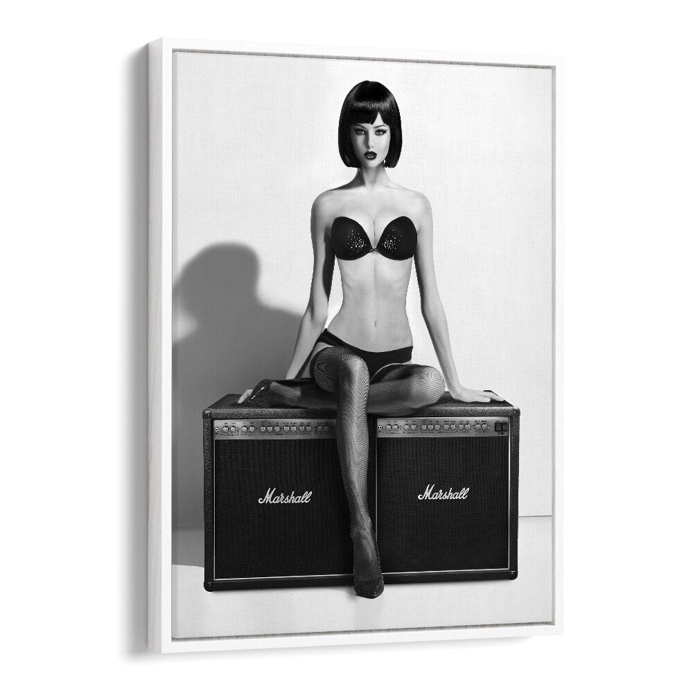Stylish black and white "ROCK THIS, PHOTOGRAPHY PRINTS" by David Drake, blending fashion and fine art elegance.