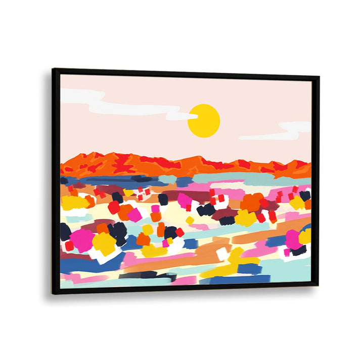 Vibrant ROMANTIC LANDSCAPE by Uma Gokhale, an eye-catching addition to your LANDSCAPE PAINTINGS collection.