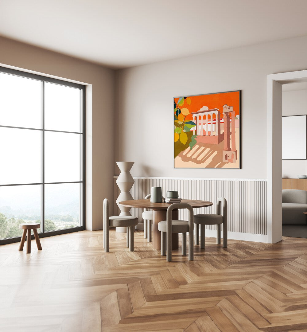 Vibrant ROME, LANDSCAPE PAINTINGS by Ana Rut Bre enhance contemporary interiors with stunning natural beauty.