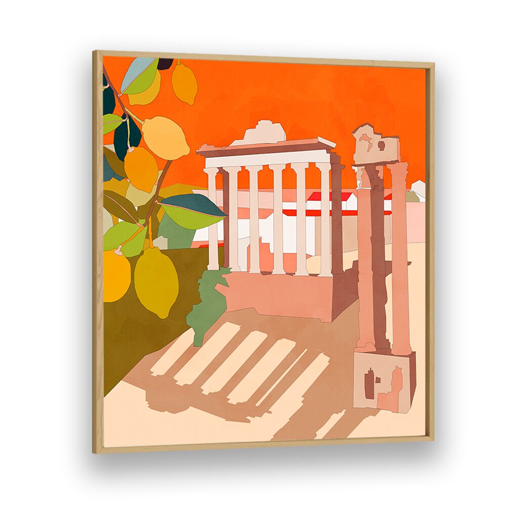 Vibrant ROME, LANDSCAPE PAINTINGS by Ana Rut Bre showcase stunning architecture and nature's beauty in bold colors.