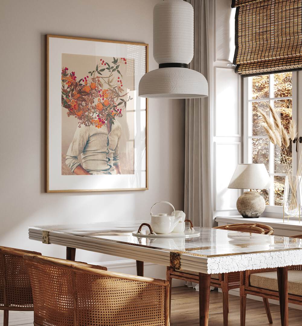 Brighten your space with ROOTS BRIGHT, SURREAL ART PRINTS by Frank Moth, showcasing imaginative surrealism.