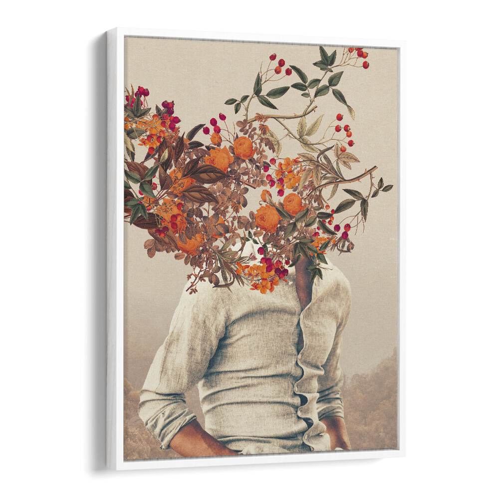 Explore ROOTS BRIGHT, SURREAL ART PRINTS by Frank Moth, featuring vibrant floral elements and imaginative expression.