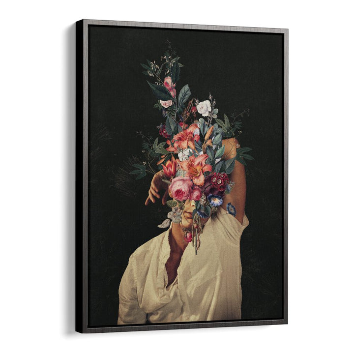 Surreal art print "Roses Bloomed" by Frank Moth features vibrant flowers and mystical allure, perfect for decor.