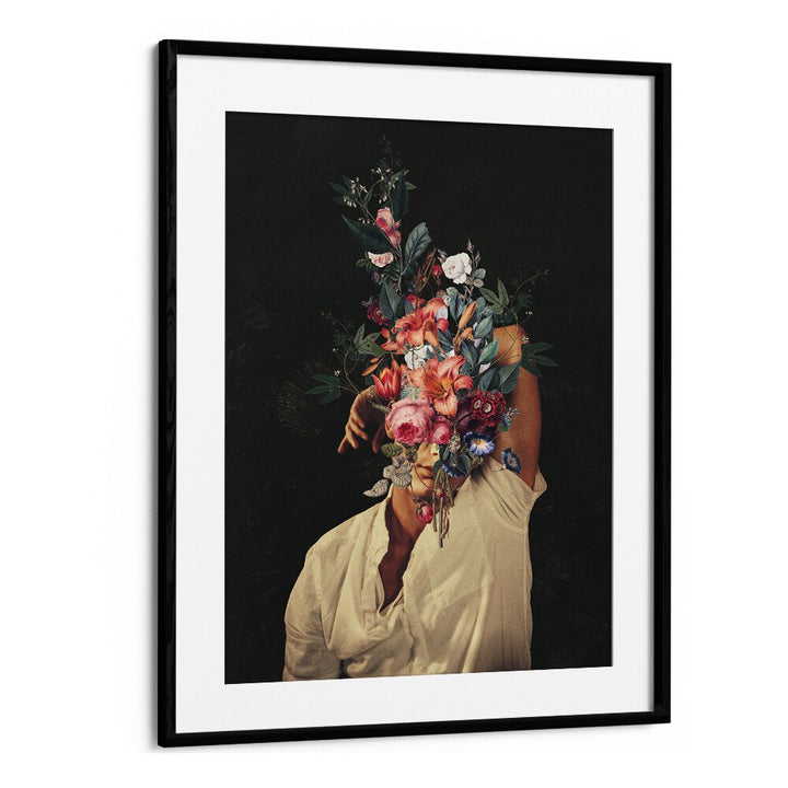 Surreal art print "Roses Bloomed" by Frank Moth, featuring vibrant flowers and a striking composition. Perfect for decor.
