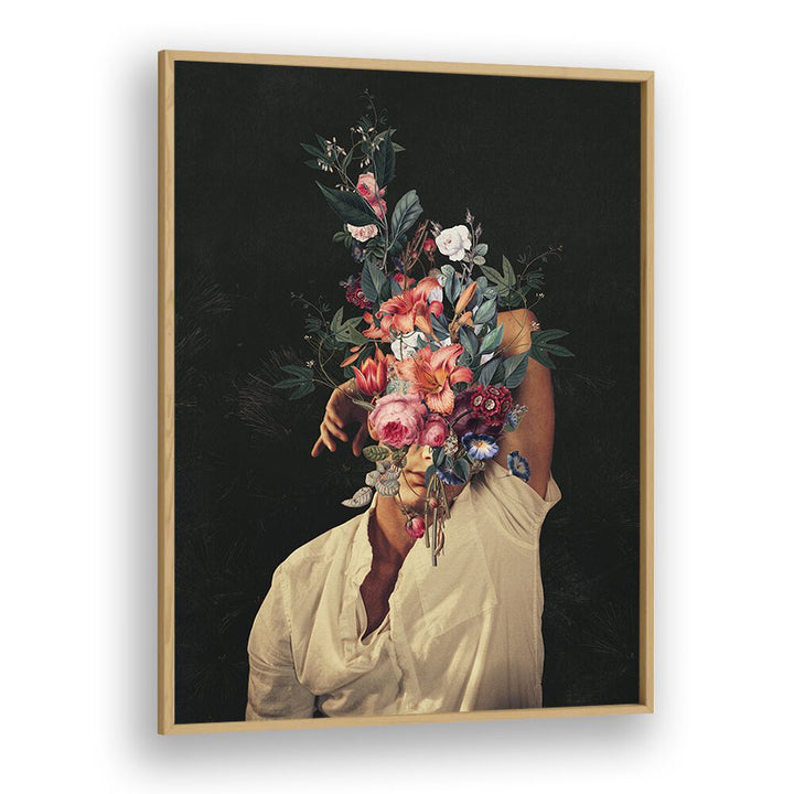 Surreal art print "Roses Bloomed, Surreal Art Prints" by Frank Moth featuring vibrant flowers in a striking composition.