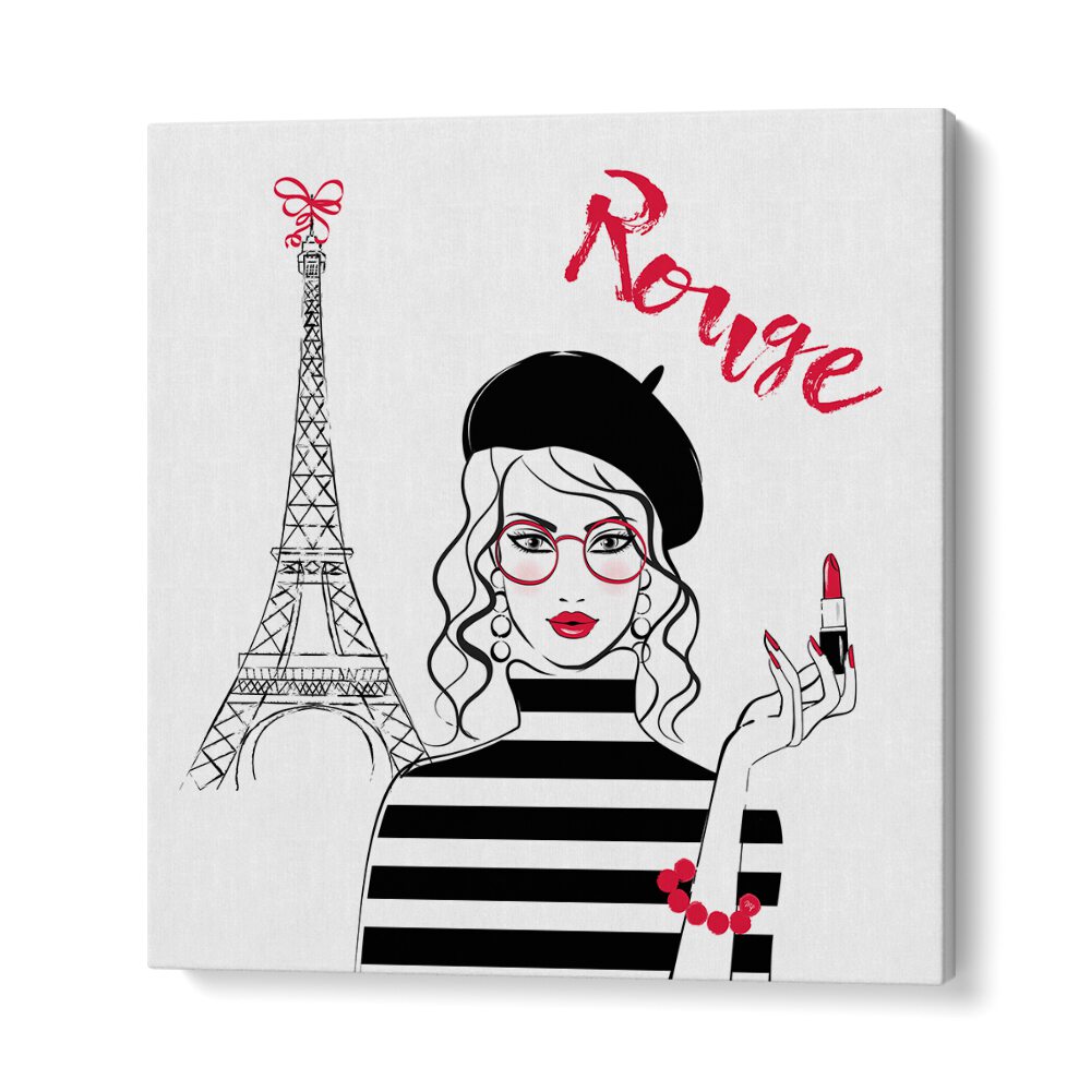 Stylish ROUGE, FASHION POSTERS featuring chic art by Martina, perfect for elevating your decor and showcasing elegance.