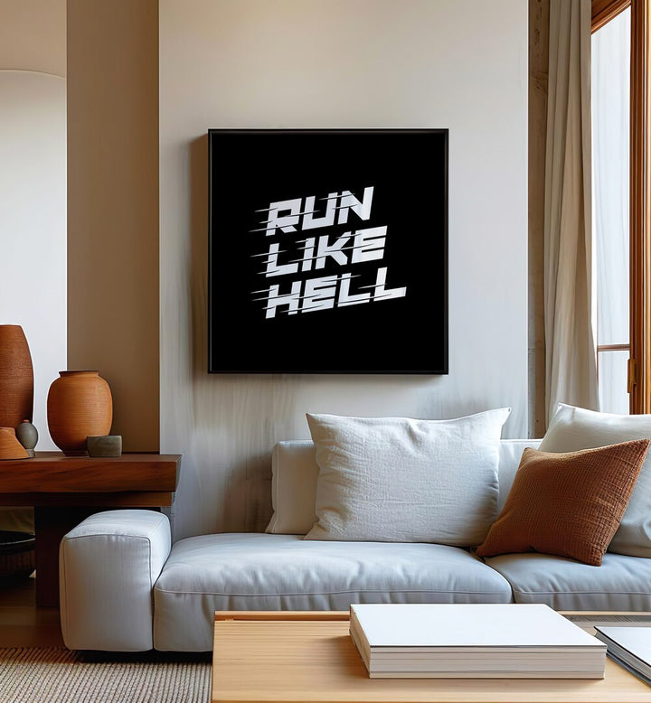 Transform your space with RUN LIKE HELL, QUOTES typography posters that inspire and motivate every runner.