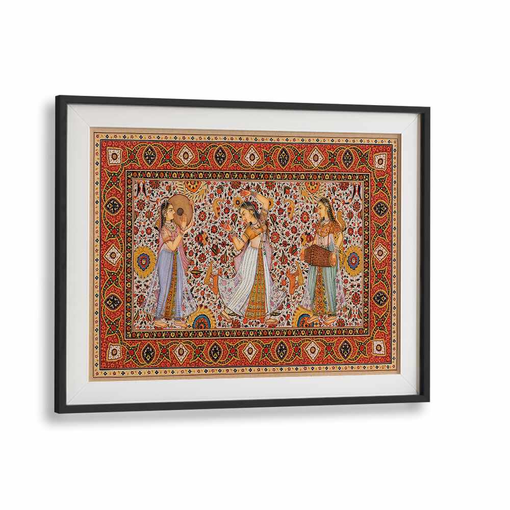 SAMSARA SYMPHONY, INDIAN ART PAINTINGS showcase exquisite Jaipuri artwork celebrating Indian royal culture.