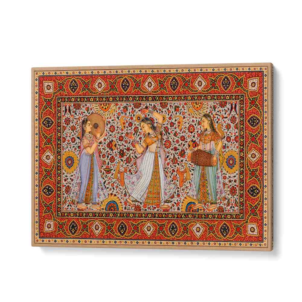 Samsara Symphony, Indian art paintings showcase vibrant Jaipuri artwork highlighting elegance and cultural richness.