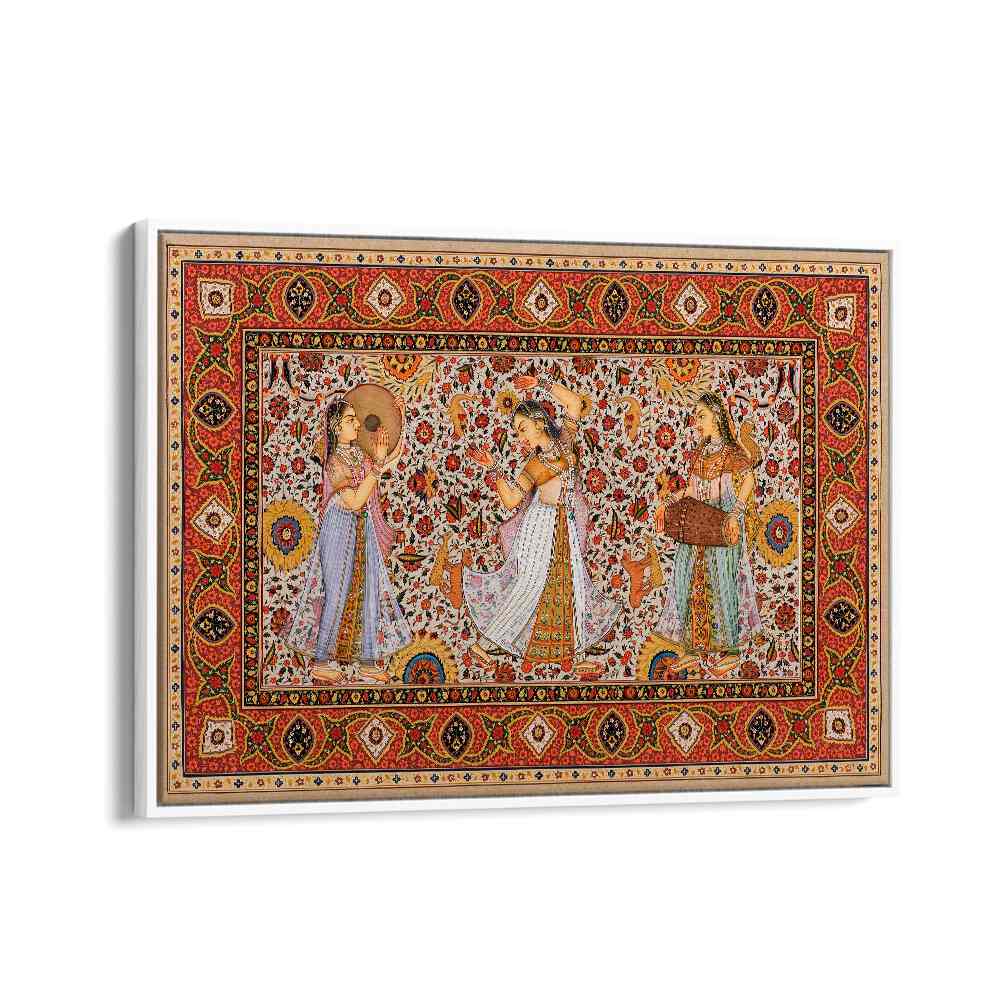 SAMSARA SYMPHONY, INDIAN ART PAINTINGS showcase vibrant Jaipuri artistry celebrating Indian royal culture.