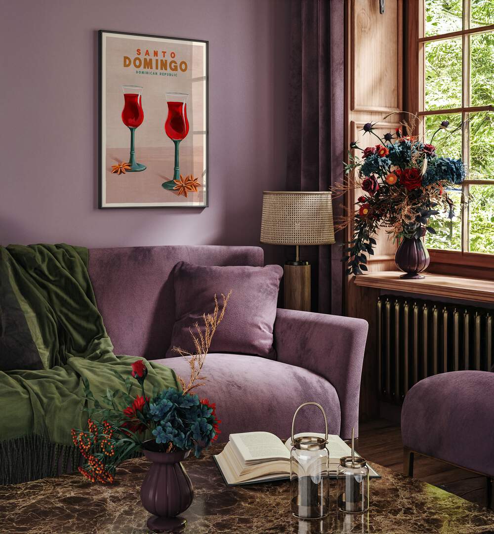 Transform your space with SANTO DOMINGO COCKTAIL, BAR art, celebrating vibrant Dominican culture and mixology.