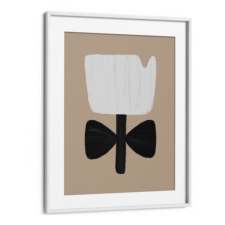 Stylish SCANDI BOTANICAL II, FLORAL FLOWER PAINTINGS in a white frame, perfect for modern decor from Asian Monk.