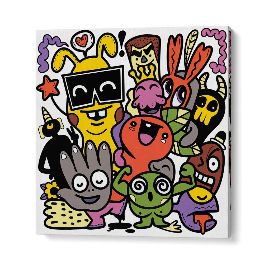 Scribble Snippets Doodle Art Artwork in Gallery Wrap