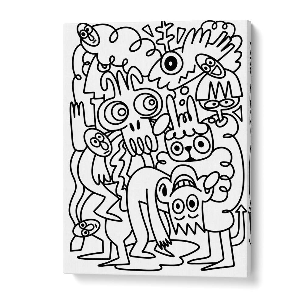 Scribble Sprinkles Doodle Art Artwork in Gallery Wrap