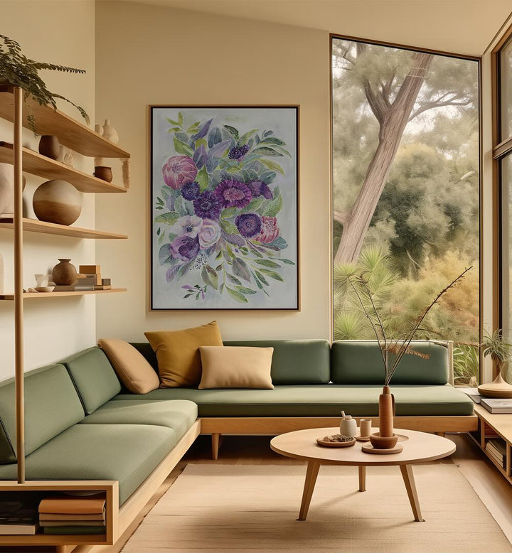 Serene living space featuring the enchanting SECRET GARDEN artwork, perfect for enhancing natural beauty.