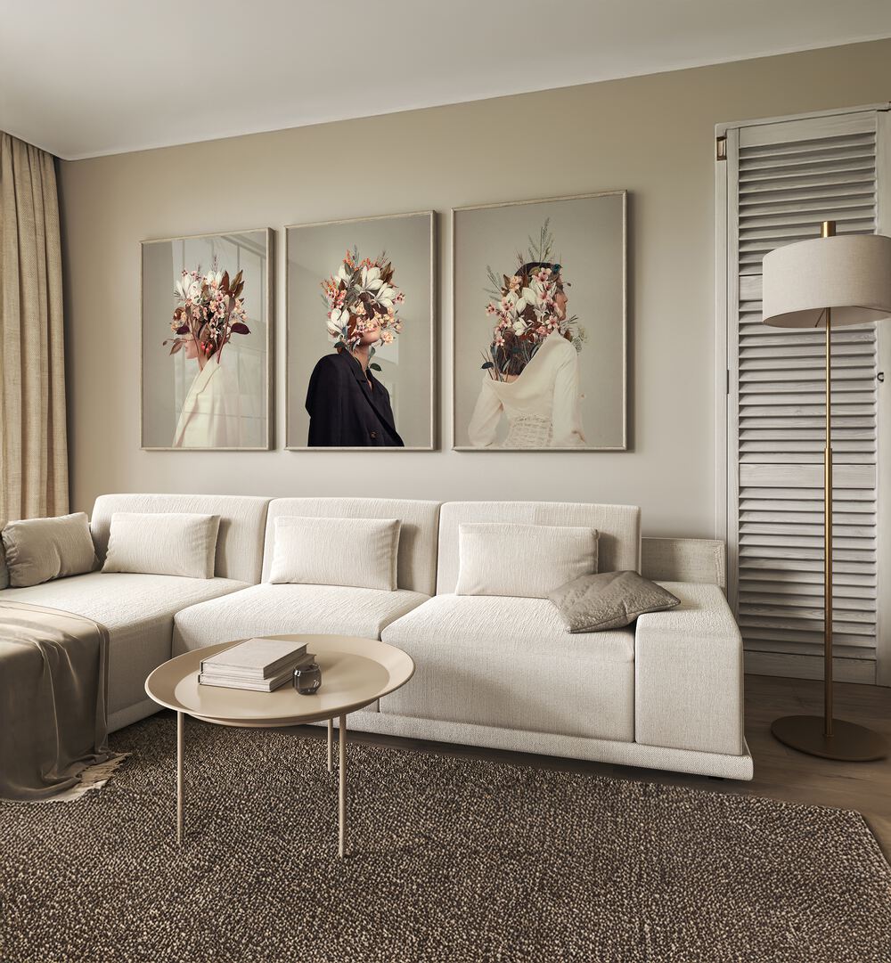 Transform your space with the INFINITE AUTUMNS SET, SET OF 3 PAINTINGS, showcasing vibrant autumn hues.