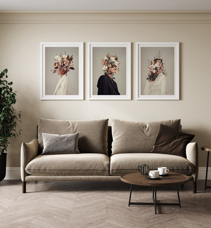 Transform your space with the INFINITE AUTUMNS SET, SET OF 3 PAINTINGS featuring vibrant autumn hues.