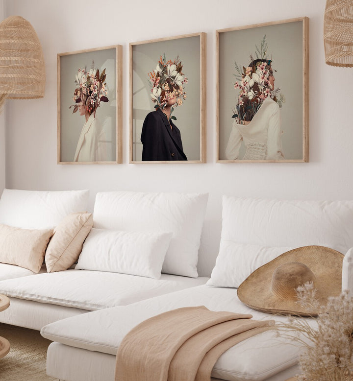 Transform your space with the INFINITE AUTUMNS SET, SET OF 3 PAINTINGS, featuring enchanting fall hues.