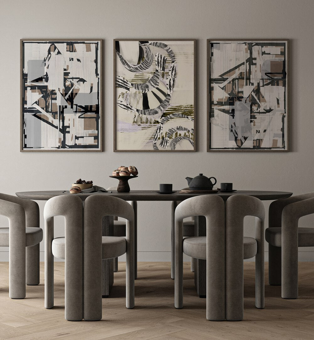 FOLK TALE SET, SET OF 3 PAINTINGS enhances your space with unique, vibrant stories through art. Perfect for any room.