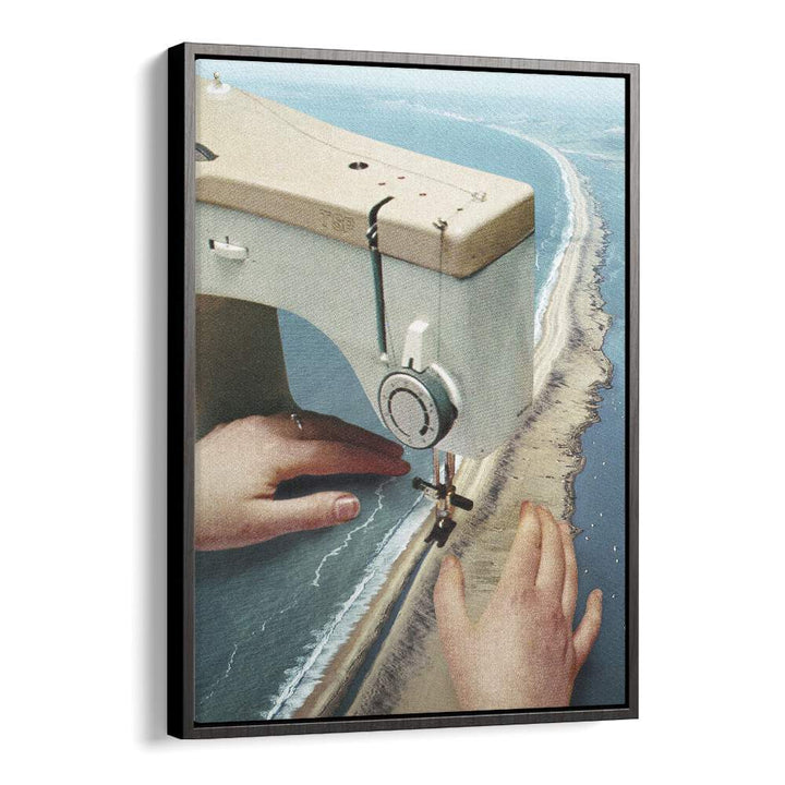 Surreal art print featuring a sewing machine by Vertigo Artography, blending creativity and craftsmanship.