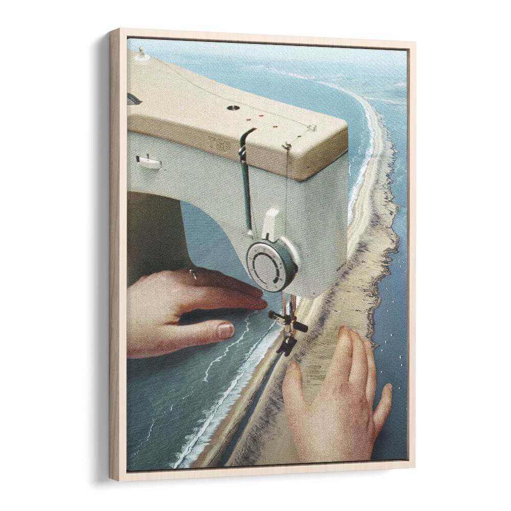 Surreal art prints featuring a sewing machine, capturing creativity by Vertigo Artography for your collection.