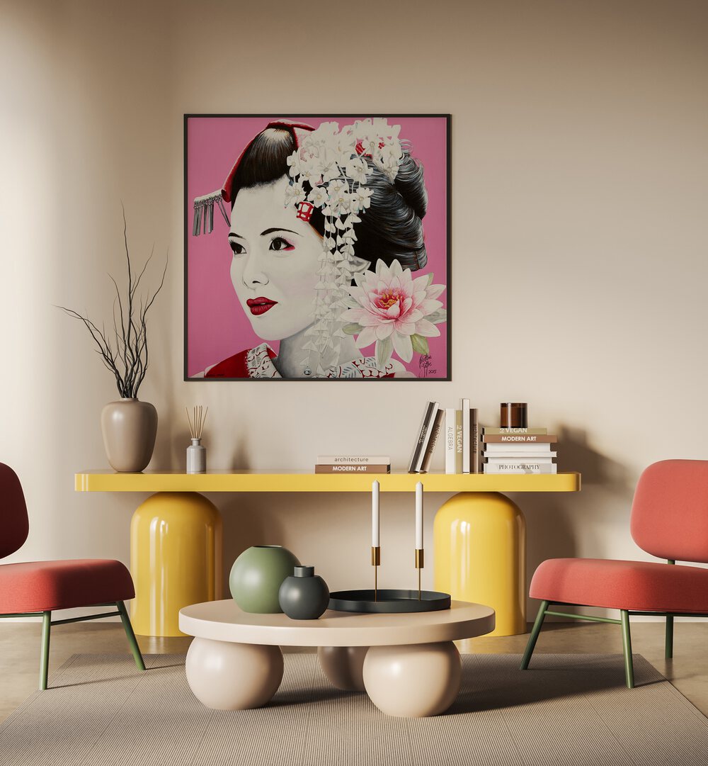 Elegant SHORAI WANAI, JAPANESE PAINTINGS by Christian Beijer, showcasing timeless beauty and artistry in home decor.