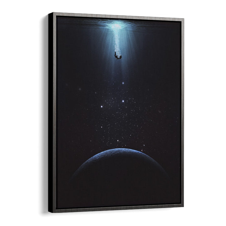 Transform your space with SINK HOLE, SURREAL ART PRINTS by Space Rocket Art, showcasing a serene, captivating scene.