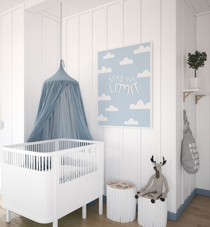 Transform your child's space with SKYS THE LIMIT, KIDS ROOM PAINTINGS featuring dreamy clouds and inspiring designs.