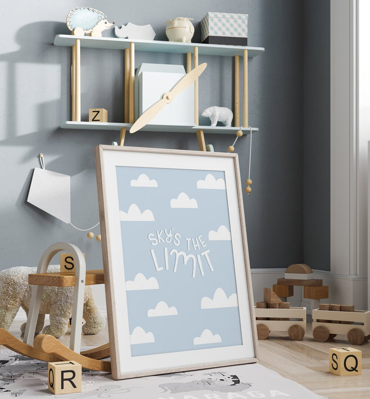 Whimsical SKYS THE LIMIT, KIDS ROOM PAINTINGS perfect for inspiring creativity in your child's room.