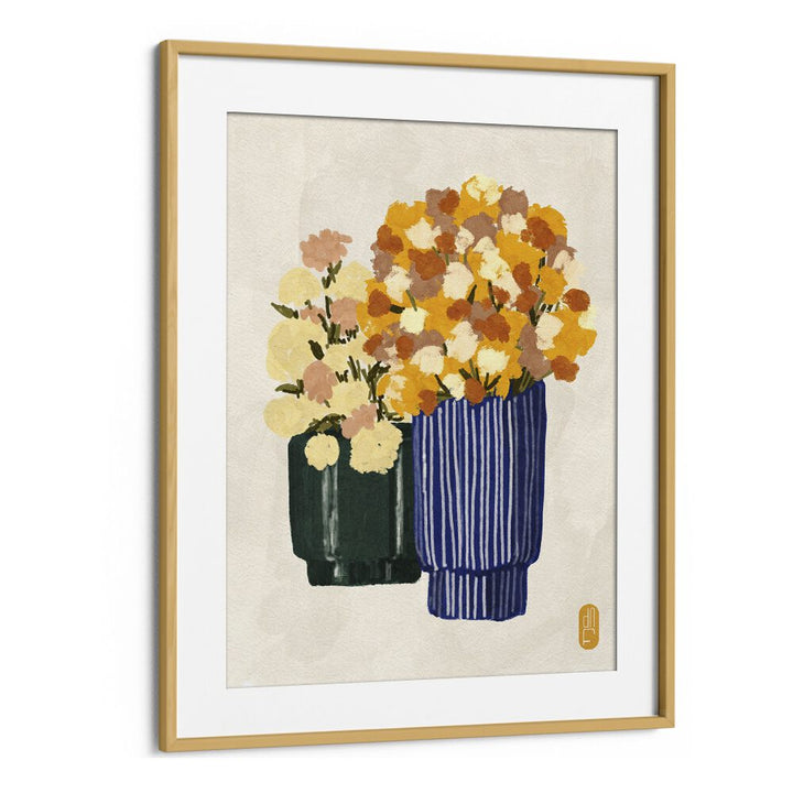 Brighten your space with "Some Velvet Morning I, Floral Flower Paintings," showcasing vibrant blooms in elegant vases.