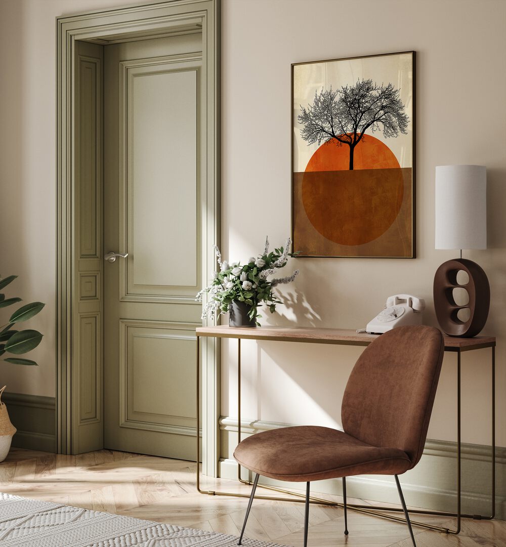 SOMMERMORGEN, LANDSCAPE PAINTINGS by Asianmonk brings serene summer mornings to your living space beautifully.