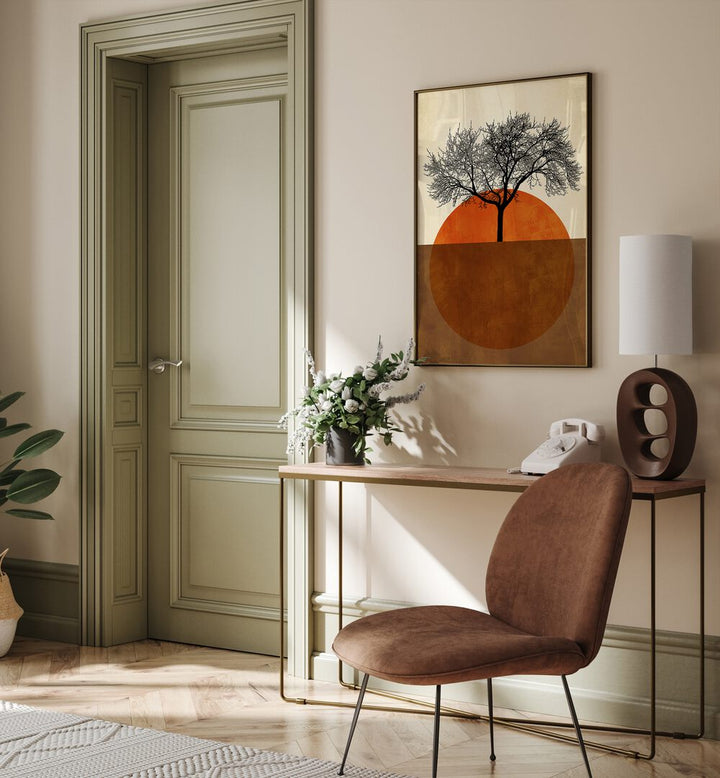 SOMMERMORGEN, LANDSCAPE PAINTINGS by Asianmonk brings serene summer mornings to your living space beautifully.