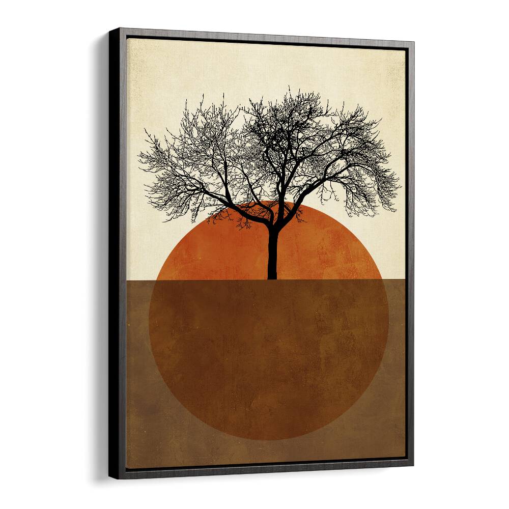 SOMMERMORGEN landscape paintings showcase a striking tree against a warm sunset, perfect for enhancing your space.