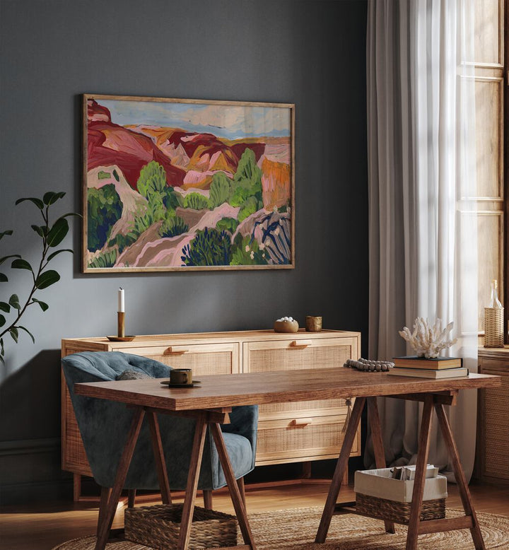 Vibrant SOUTH WESTERN SKY, LANDSCAPE PAINTINGS enhance modern interiors with stunning southwestern scenery.
