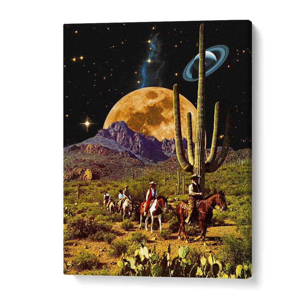 Surreal artwork featuring SPACE COWBOYS, FANTASY with cosmic elements, by Taudalpoi, perfect for any art lover.