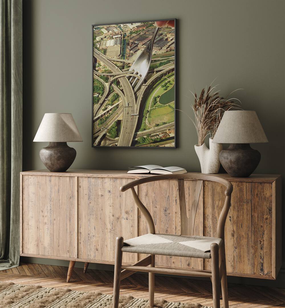 Spaghetti Junction, Surreal Art Prints by Vertigo Artography enhance your space with captivating surrealism.