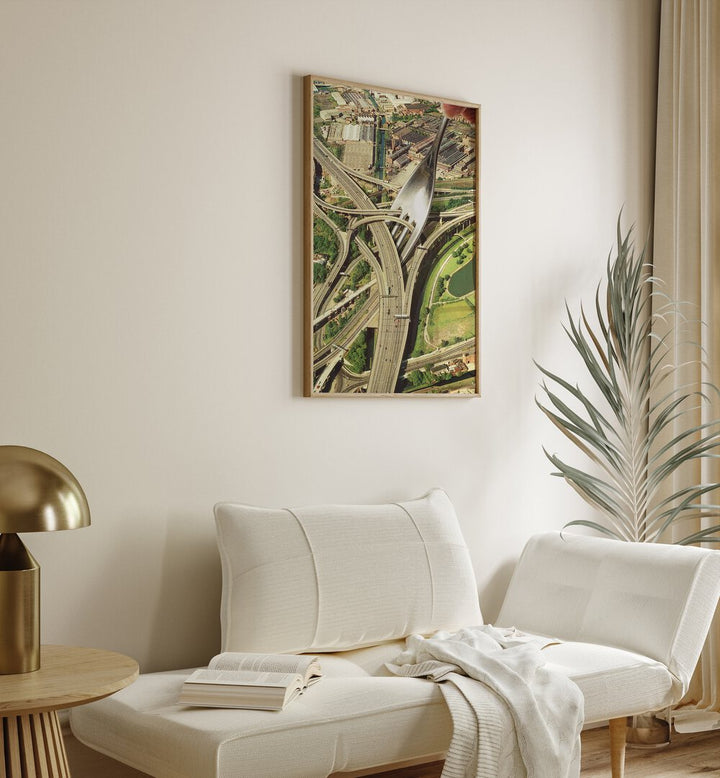 Surreal art print "SPAGHETTI JUNCTION" by Vertigo Artography, enhancing your space with captivating design.