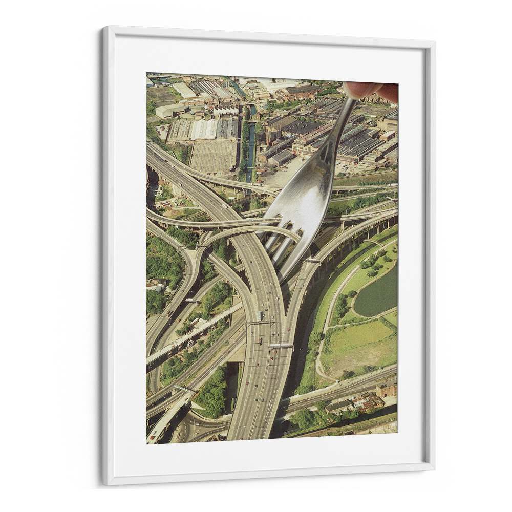 Spaghetti Junction, surreal art prints blend urban landscapes and dreamlike imagery by Vertigo Artography.