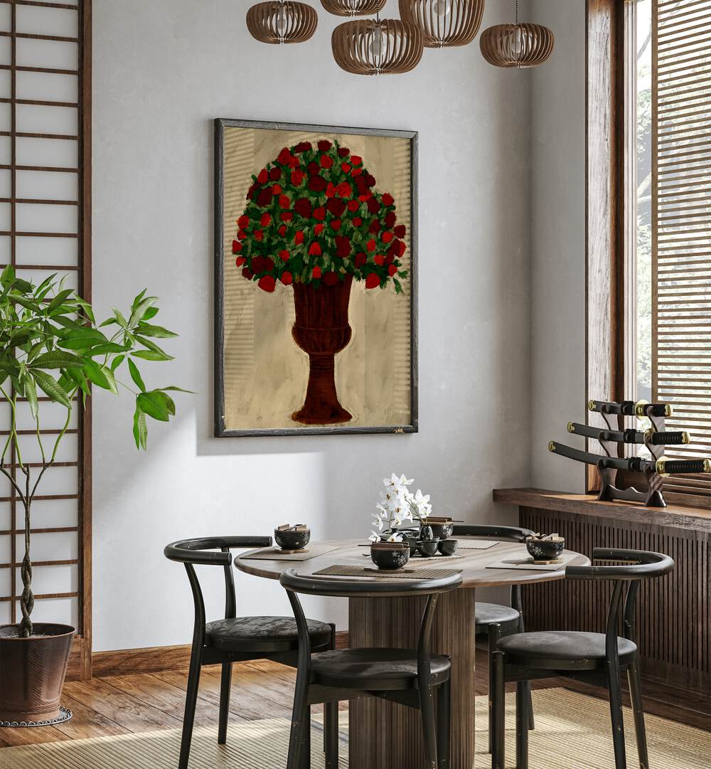 Vibrant SPRING BOUQUET, BOHO ART PAINTINGS enhance your space, capturing nature's charm for any occasion.