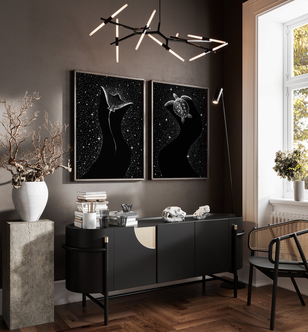 Elevate your space with the STAR COLLECTORS SET, SET OF 2 PAINTINGS, perfect for art lovers and conversation starters.